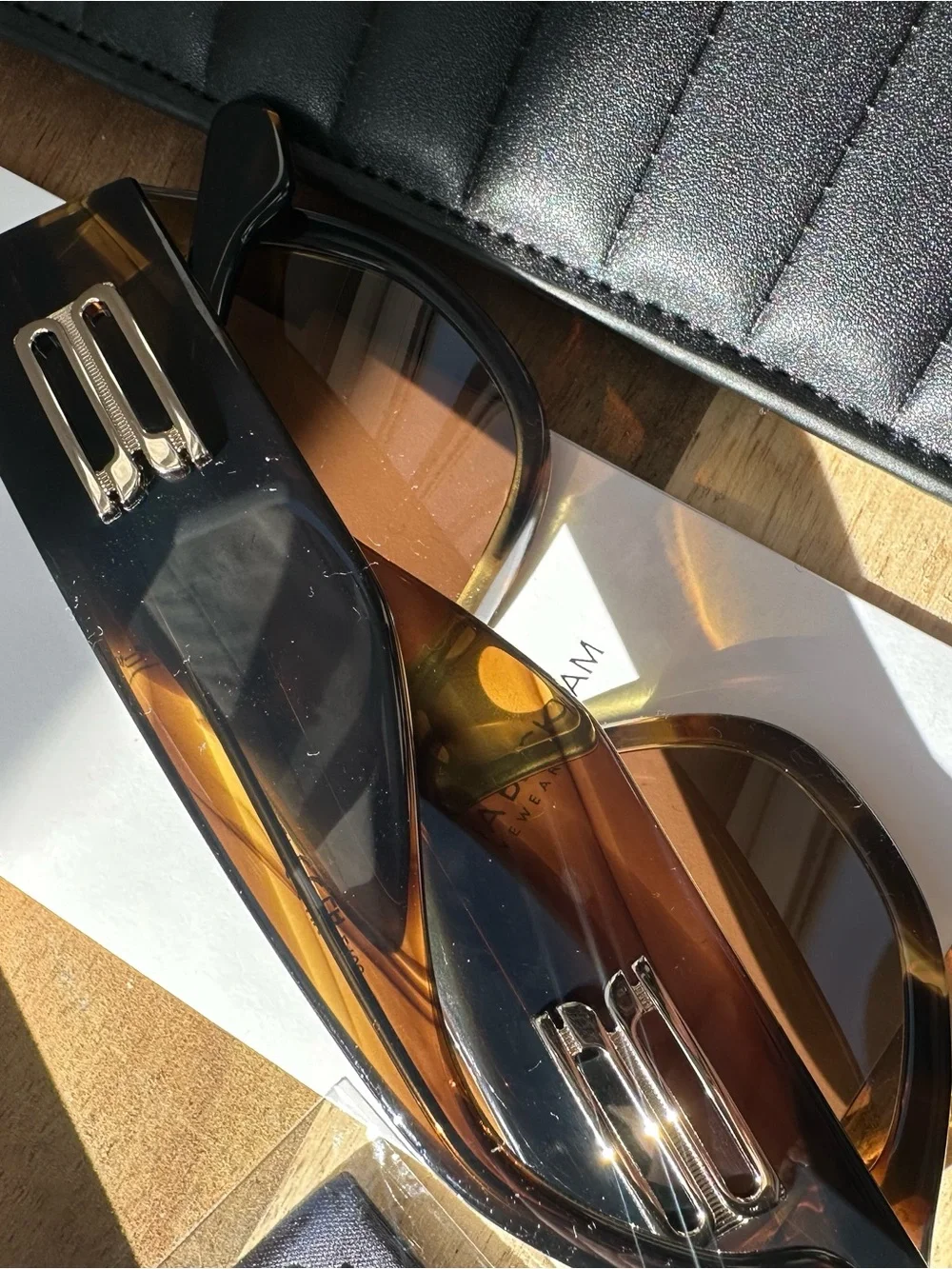 Victoria Beckham Tortoiseshell Sunglasses and Case Box